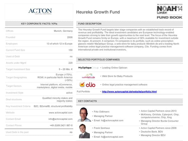 NOAH 2014 Fund Book: Venture Capital - Page 6