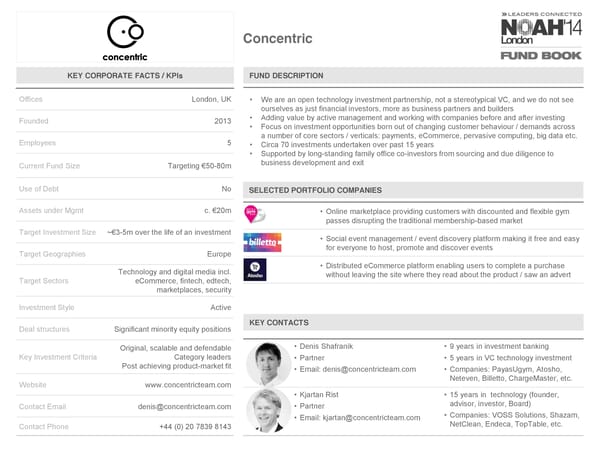 NOAH 2014 Fund Book: Venture Capital - Page 21