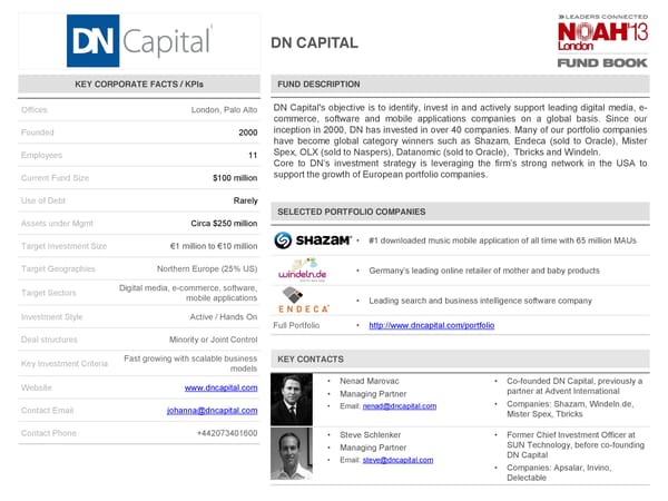 NOAH 2014 Fund Book: Venture Capital - Page 26