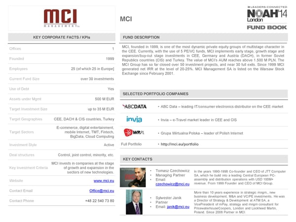 NOAH 2014 Fund Book: Venture Capital - Page 58