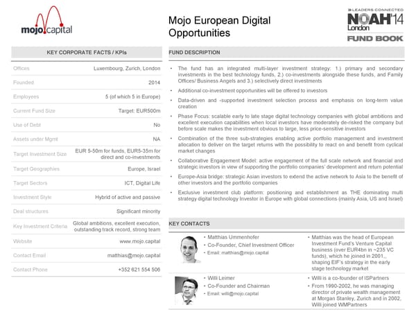 NOAH 2014 Fund Book: Venture Capital - Page 60