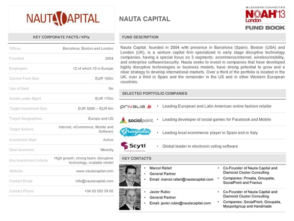 NOAH 2014 Fund Book: Venture Capital - Page 63