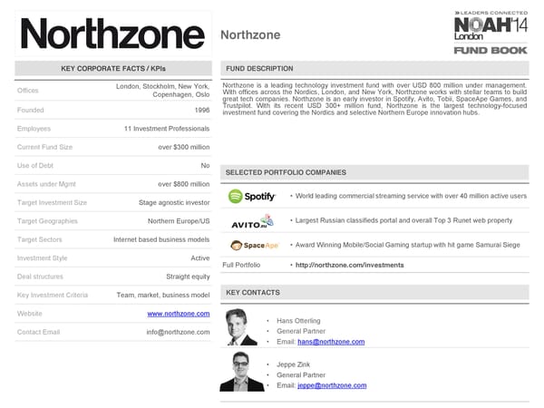 NOAH 2014 Fund Book: Venture Capital - Page 66