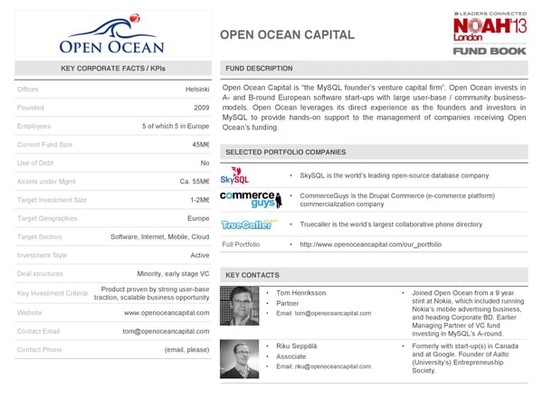 NOAH 2014 Fund Book: Venture Capital - Page 69