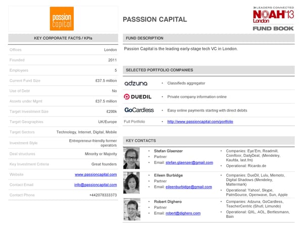 NOAH 2014 Fund Book: Venture Capital - Page 72