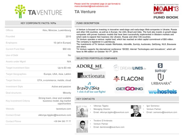 NOAH 2014 Fund Book: Venture Capital - Page 86