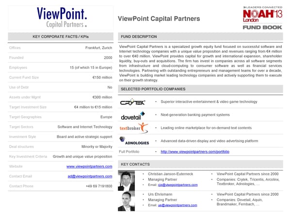 NOAH 2014 Fund Book: Venture Capital - Page 90