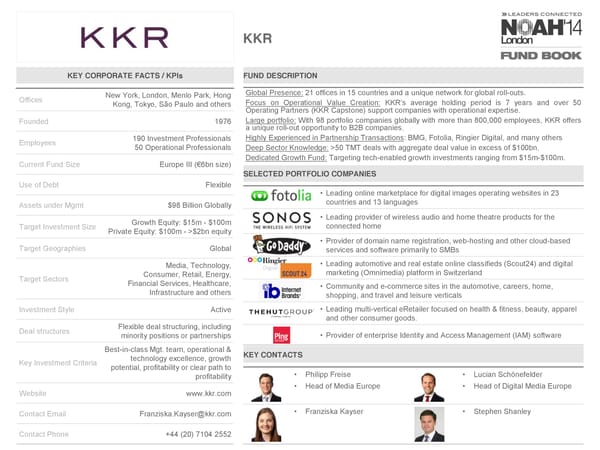 NOAH 2014 Fund Book: Buyout + Debt - Page 6