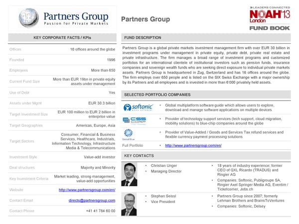 NOAH 2014 Fund Book: Buyout + Debt - Page 8