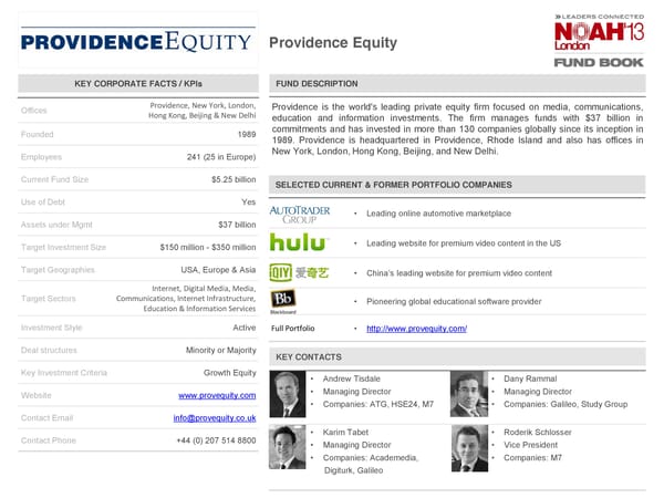 NOAH 2014 Fund Book: Buyout + Debt - Page 9