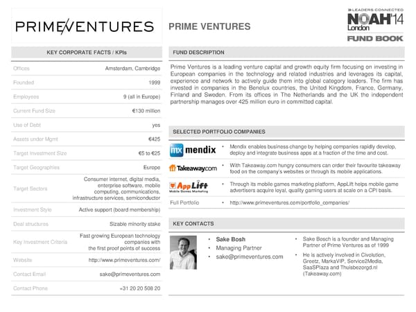 NOAH 2014 Fund Book: Venture Capital - Page 75