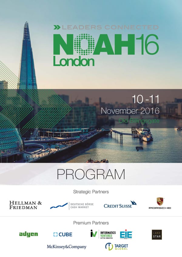 NOAH 2016 London Program - Page 1