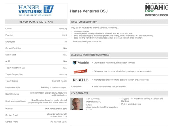 NOAH 2016 London Investor Book - Page 38