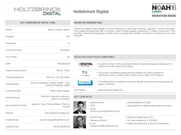 NOAH 2016 London Investor Book - Page 40