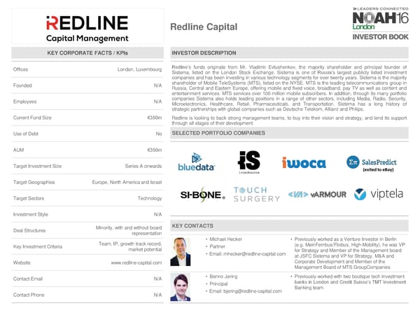 NOAH 2016 London Investor Book - Page 62