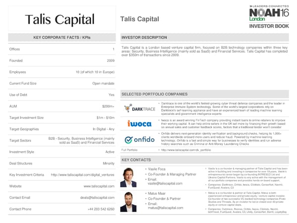 NOAH 2016 London Investor Book - Page 66