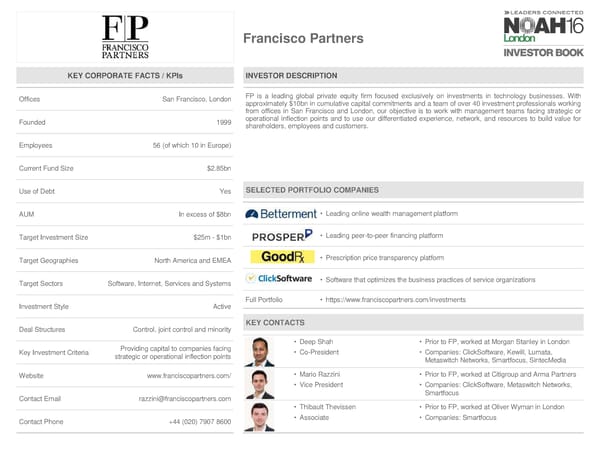 NOAH 2016 London Investor Book - Page 80