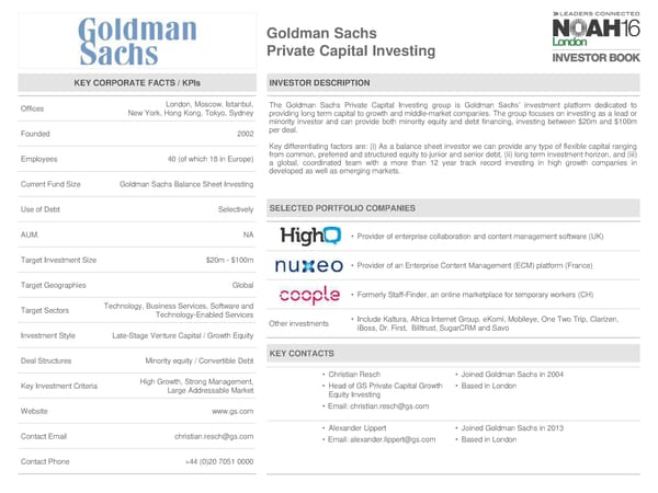 NOAH 2016 London Investor Book - Page 82