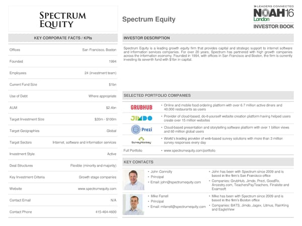 NOAH 2016 London Investor Book - Page 88