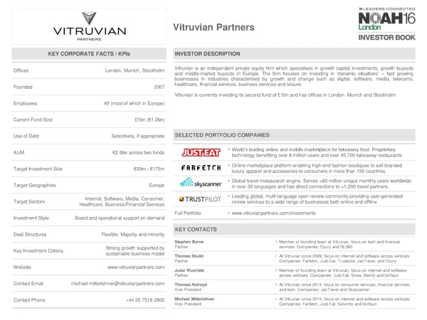 NOAH 2016 London Investor Book - Page 90