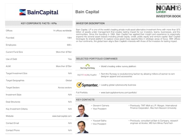 NOAH 2016 London Investor Book - Page 99