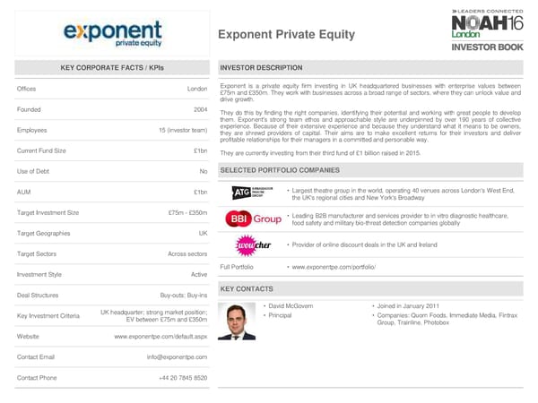 NOAH 2016 London Investor Book - Page 101