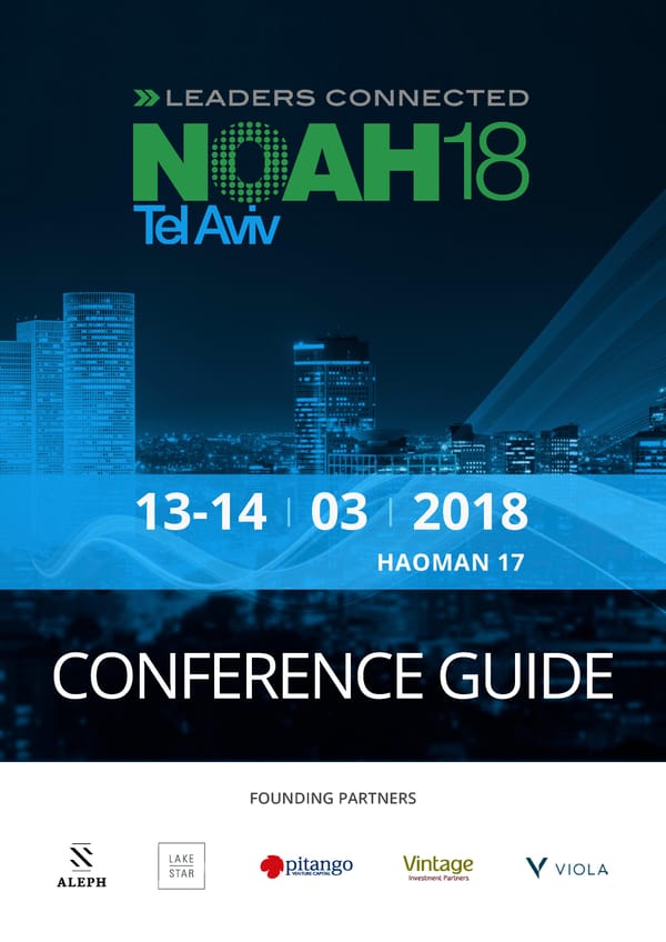 NOAH18 Tel Aviv Conference Guide - Page 1