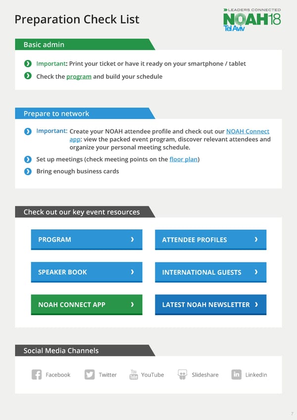 NOAH18 Tel Aviv Conference Guide - Page 7