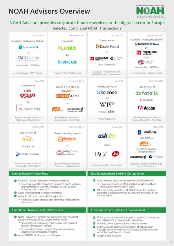 NOAH18 Tel Aviv Conference Guide - Page 19