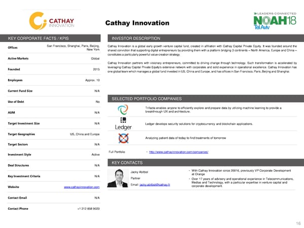 NOAH 18 Tel Aviv Investor Book - Page 16