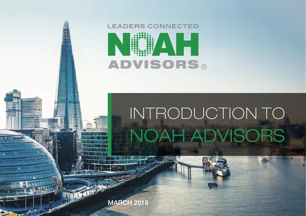 NOAH Advisors Overview - Page 1