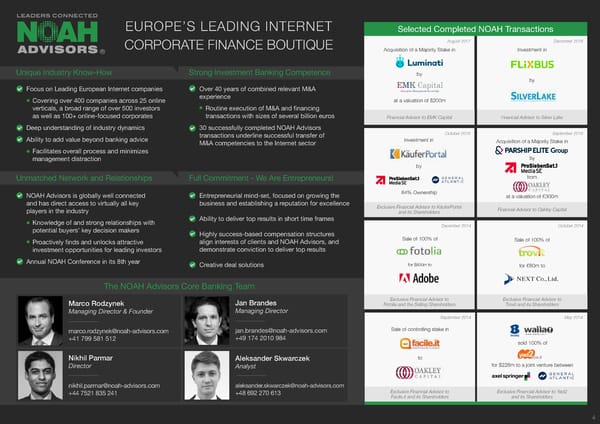 NOAH Advisors Overview - Page 4