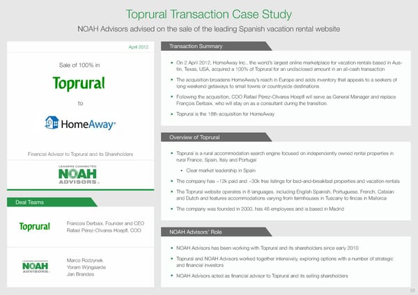 NOAH Advisors Overview - Page 39