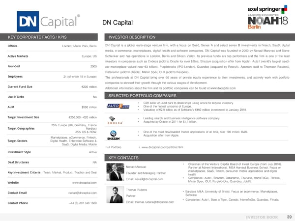 NOAH Berlin 2018 - Investor Book - Page 40