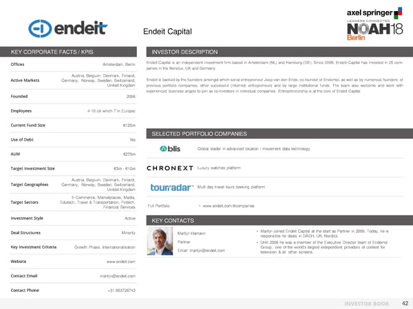 NOAH Berlin 2018 - Investor Book - Page 43