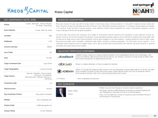 NOAH Berlin 2018 - Investor Book - Page 56