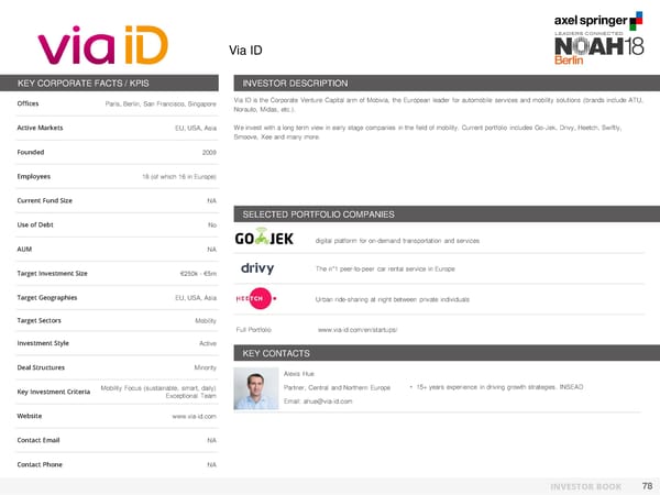 NOAH Berlin 2018 - Investor Book - Page 79