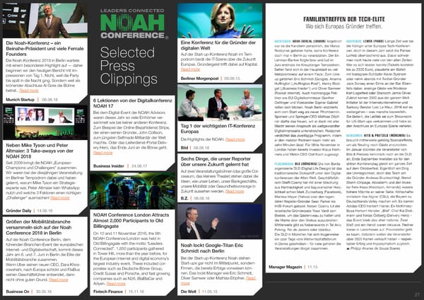 NOAH18 Conference Overview - Page 27