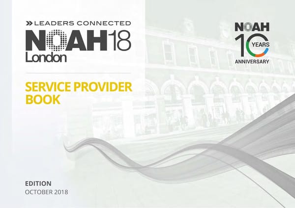 NOAH18 London Service Provider Book - Page 1