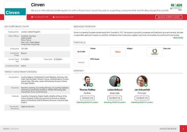 NOAH19 London Investor Book - Page 12