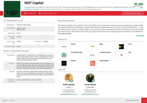 NOAH19 London Investor Book - Page 42