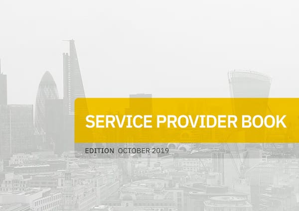 NOAH19 London Service Provider Book - Page 1