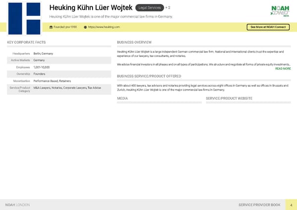 NOAH19 London Service Provider Book - Page 7