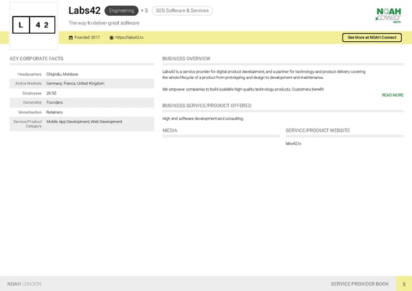 NOAH19 London Service Provider Book - Page 8