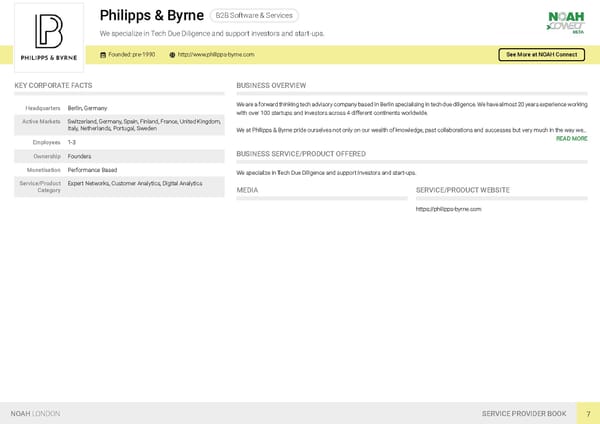 NOAH19 London Service Provider Book - Page 10