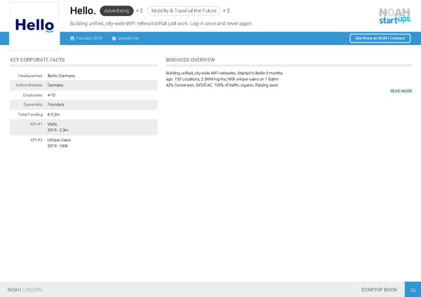 NOAH19 London Startup Book - Page 41