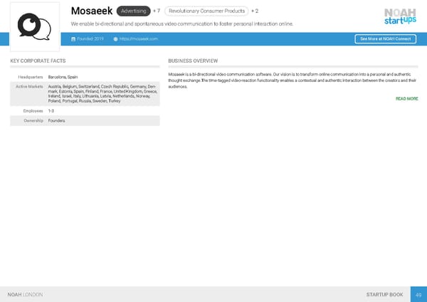 NOAH19 London Startup Book - Page 52